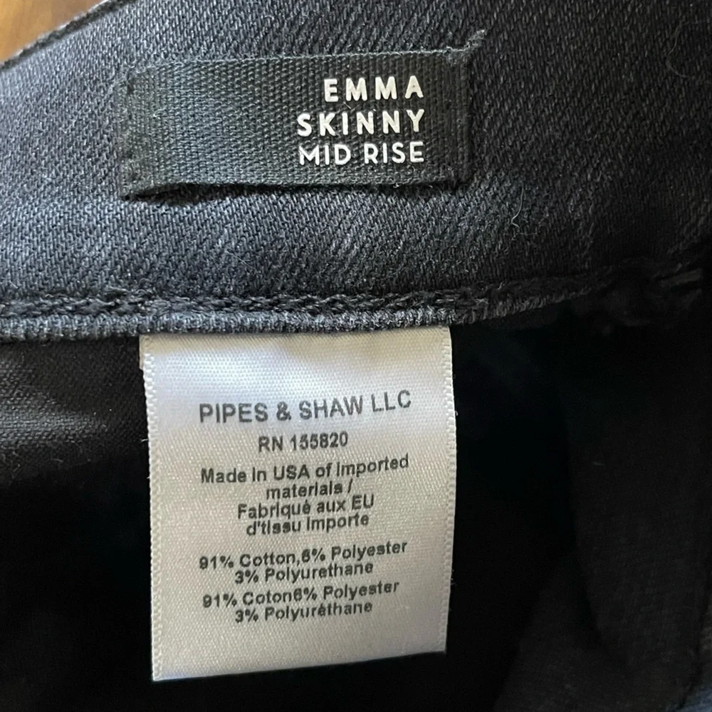 Veronica Beard Emma skinny mid rise jeans washed onyx - Picture 12 of 12
